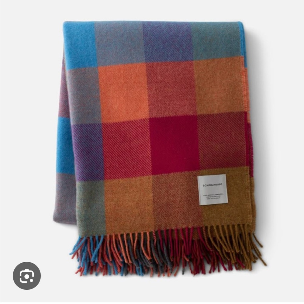Schoolhouse Lambswool Plaid Throw